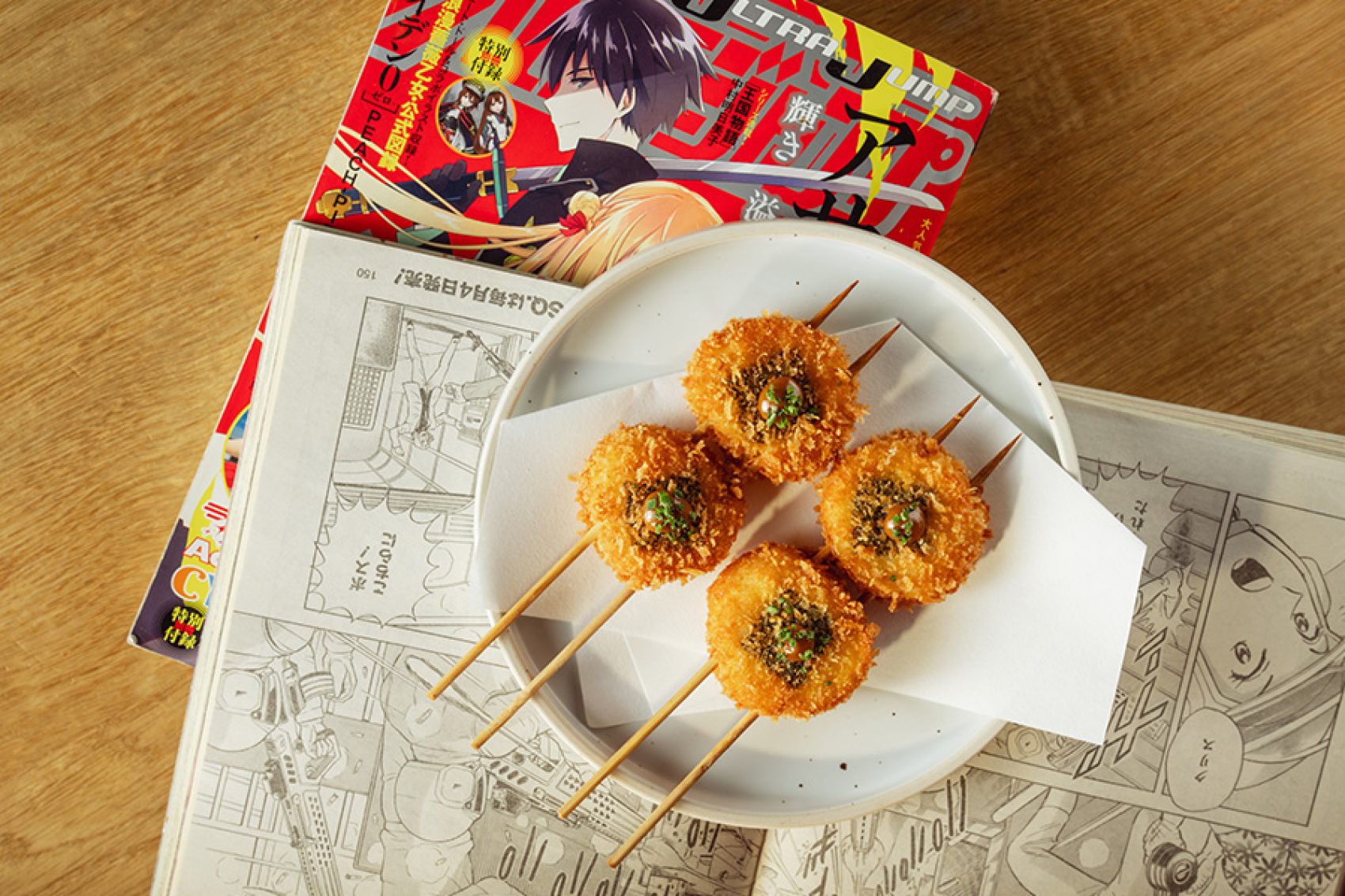 Skewered dish at Roka Riyadh.