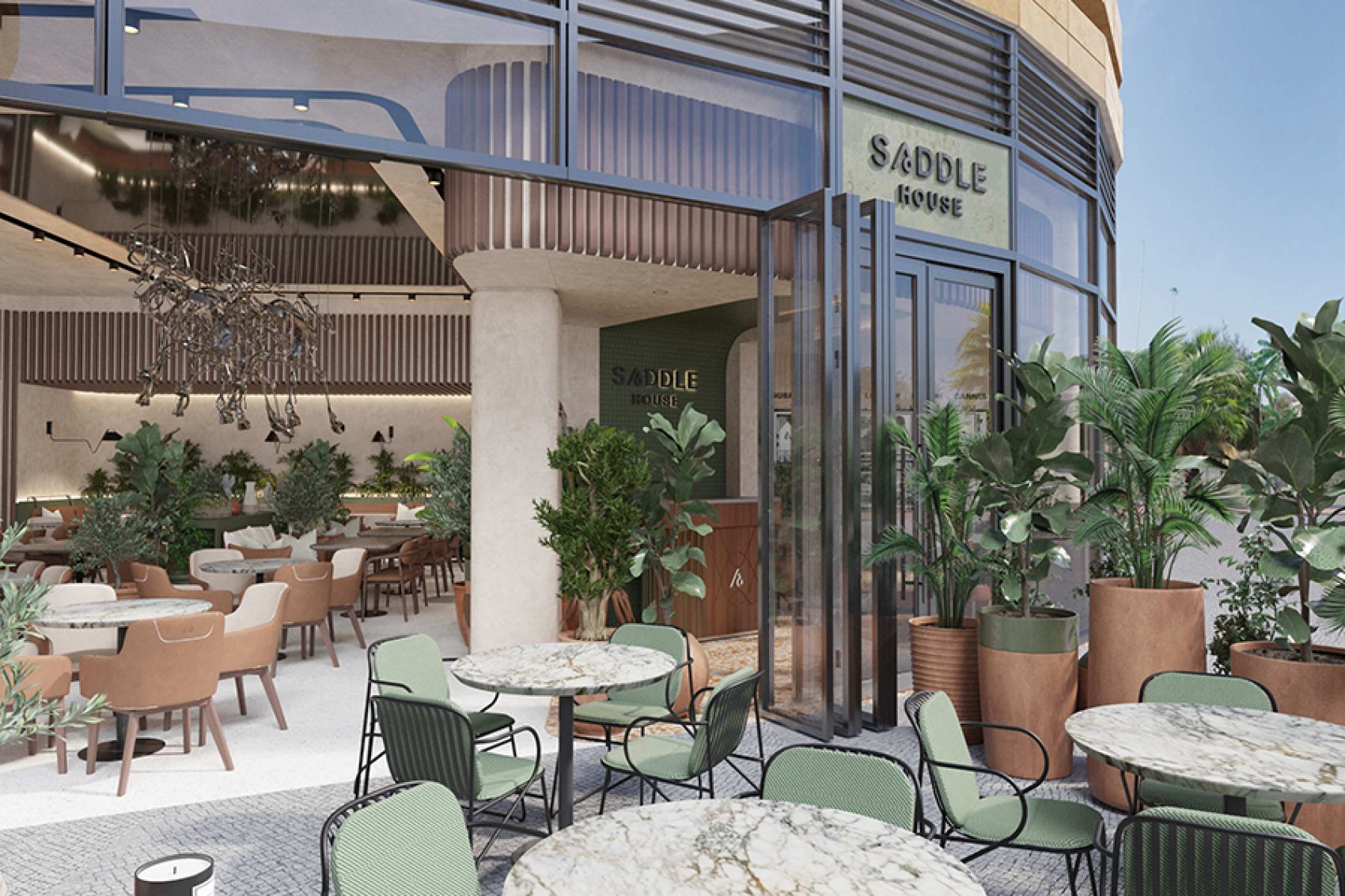 Exterior view of Saddle House in Riyadh.