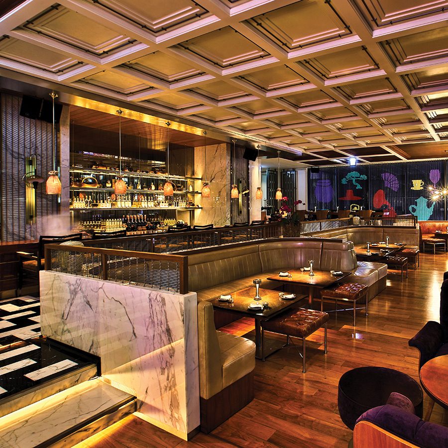 Interior of Four Seasons Hotel Seoul’s bar Oul.