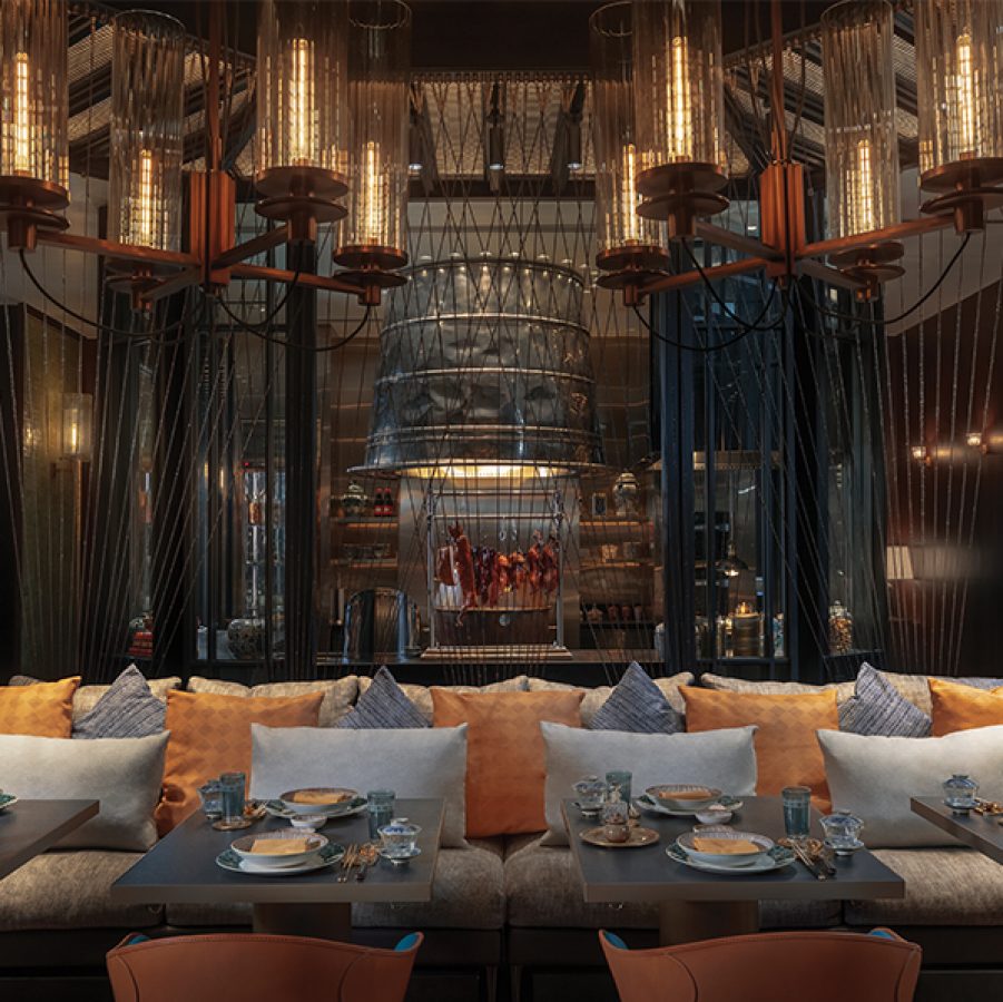 Cosy dining area at Rosewood Phnom Penh