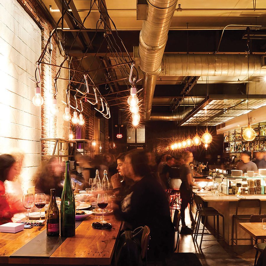 Interior shot of Bestia in Los Angeles