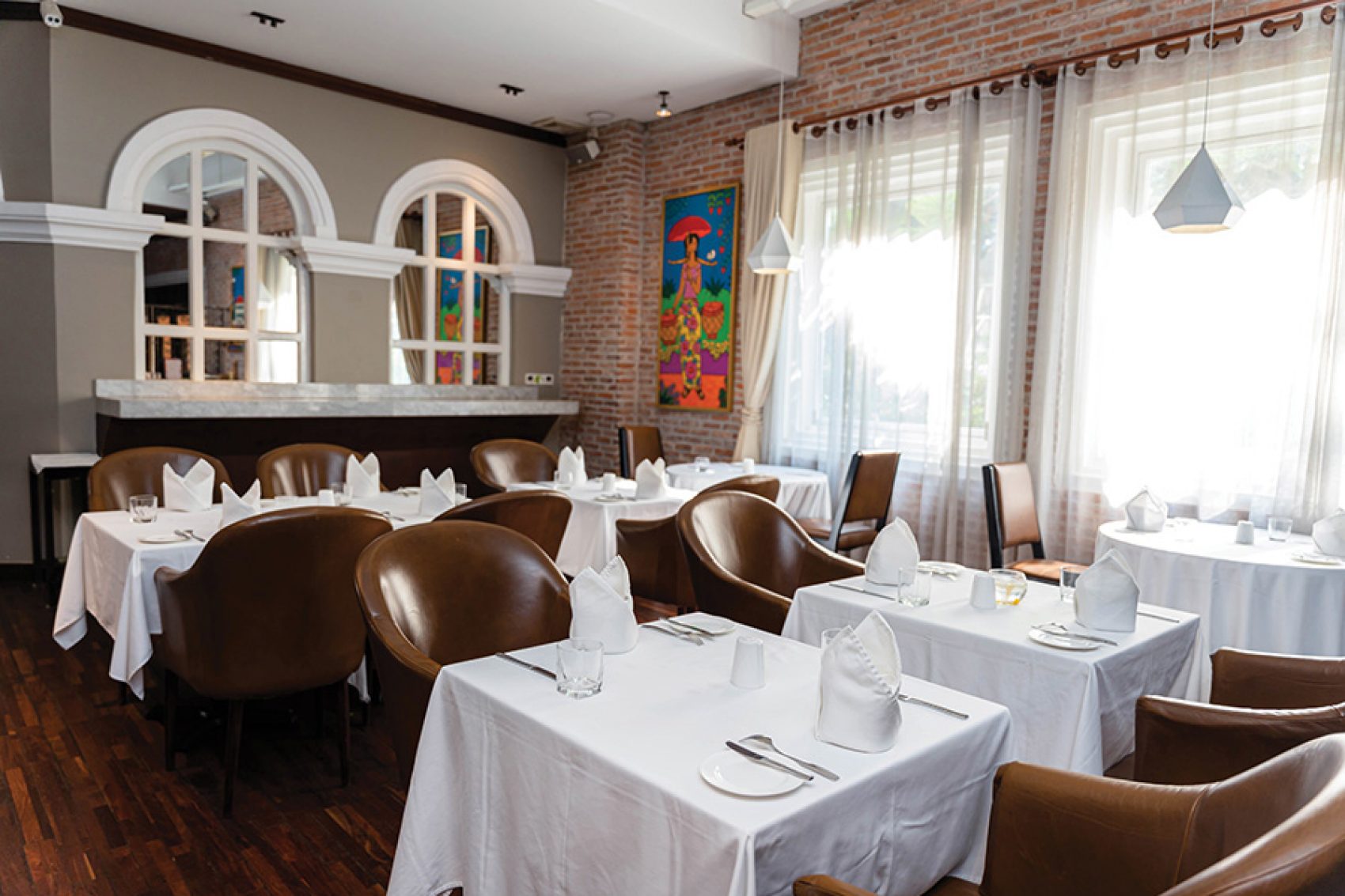 Interior shot of Khema restaurant in Phnom Penh