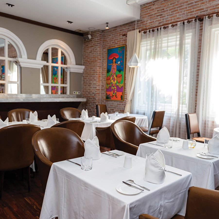 Interior shot of Khema restaurant in Phnom Penh