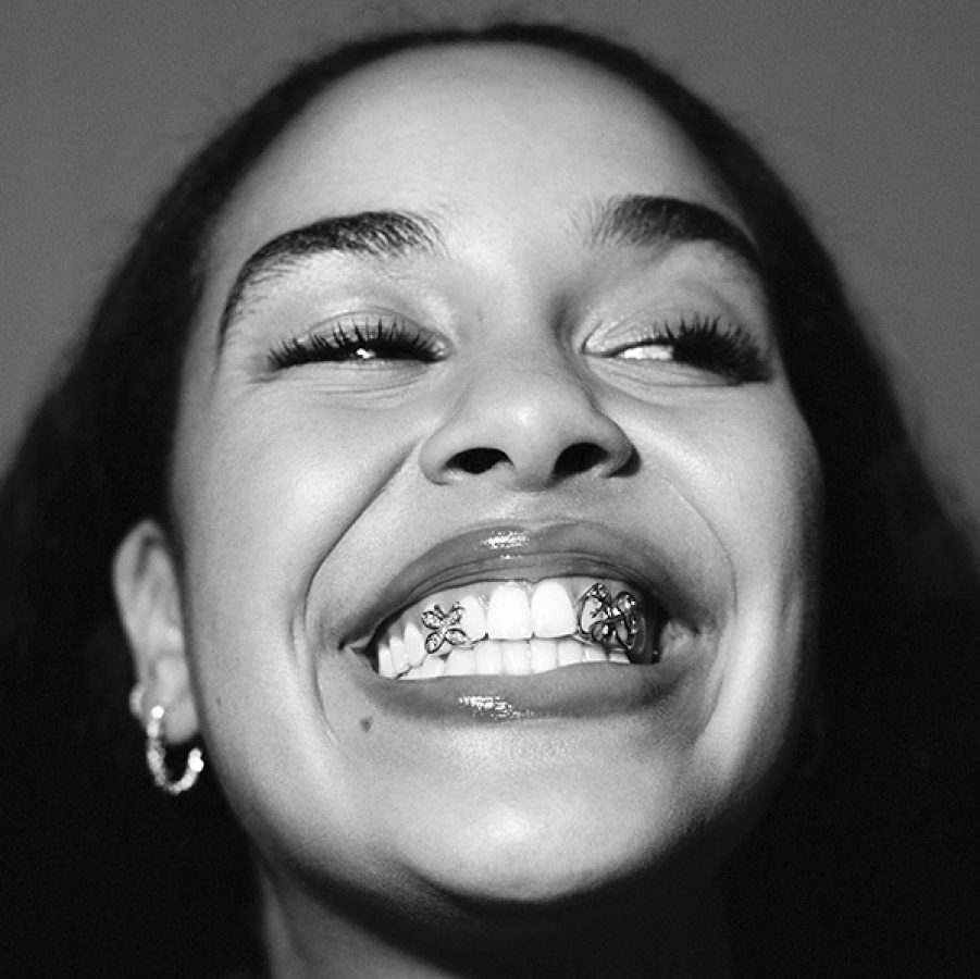 Jorja Smith, a British singer, smiling.