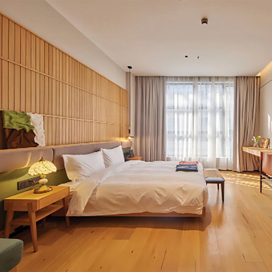 Interior of a guest room at Timeless Boutique House, Shanghai