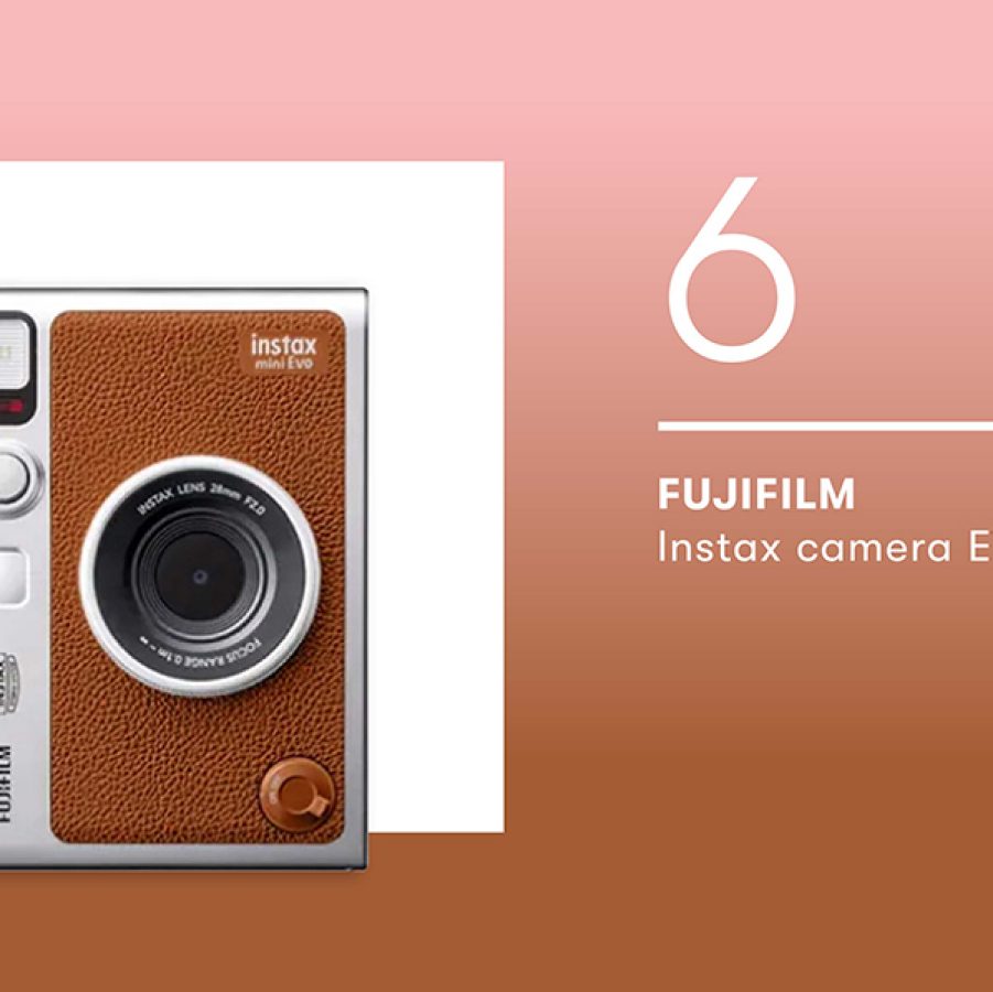 Product shot of the FUJIFILM Instax camera EVO 