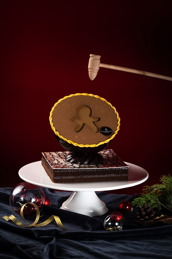 Chocolate cake offered during the holiday season from Four Seasons Hotel Hong Kong. 