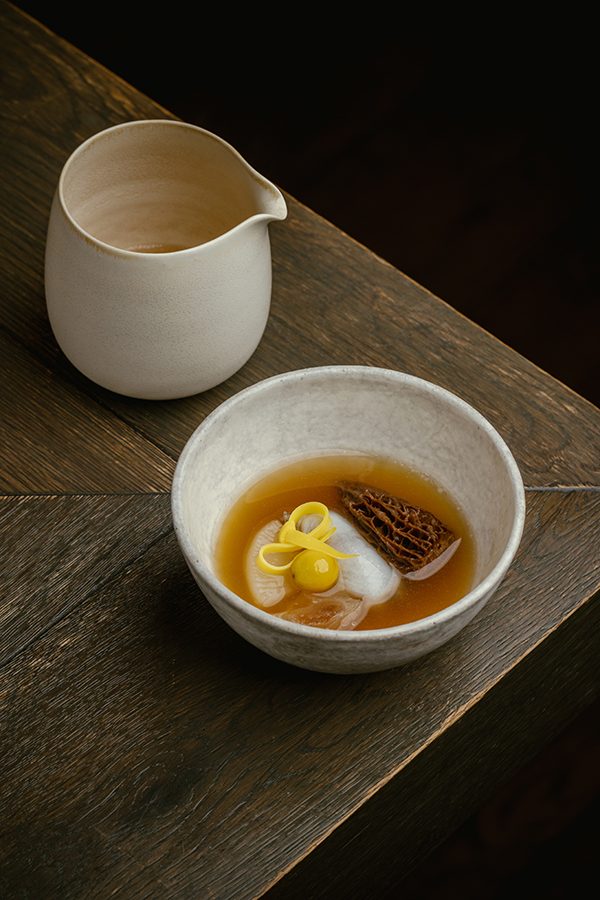 Close up shot of a dish at Hansik Goo.