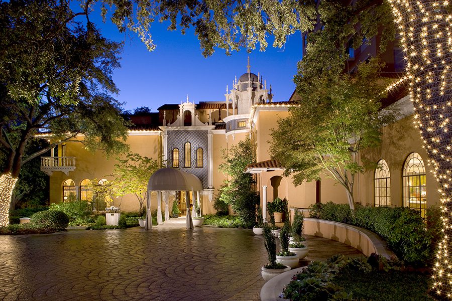 Entranceway to Rosewood Mansion on Turtle Creek.