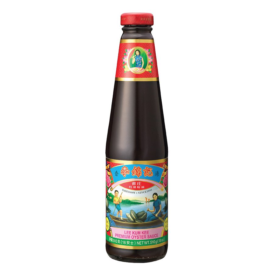 Product shot of Lee Kum Kee’s Premium Oyster Sauce.