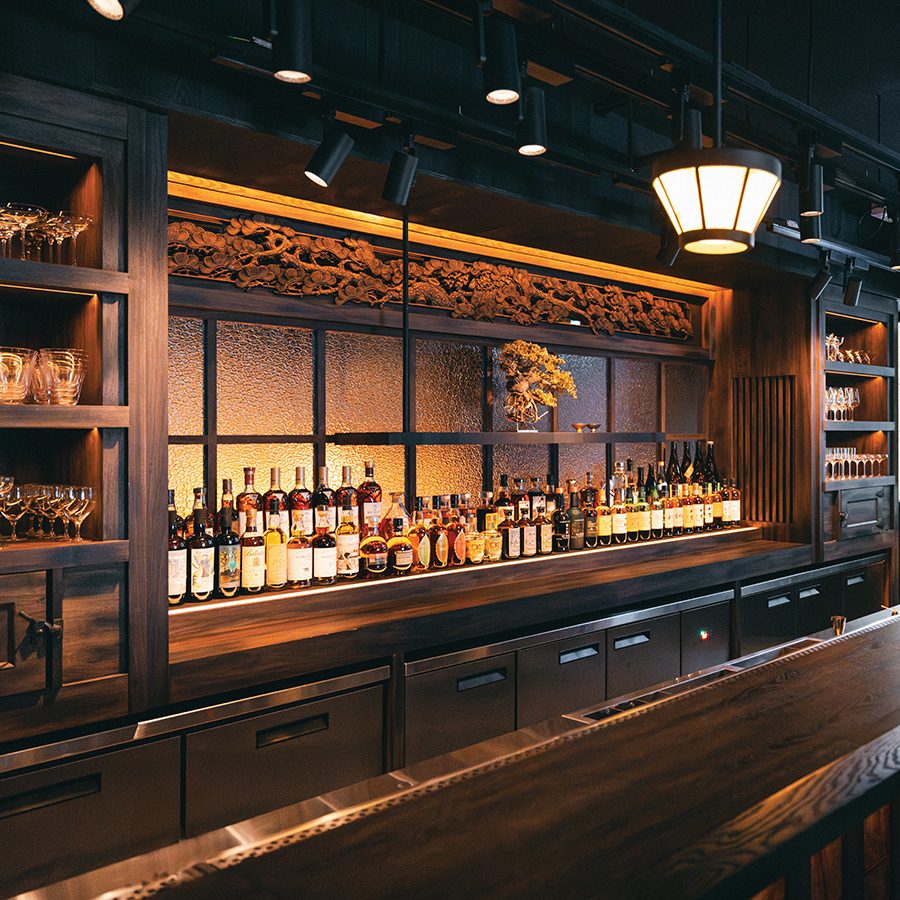 An interior shot of Gokan, a bar on Hong Kong’s iconic Ice House Street.