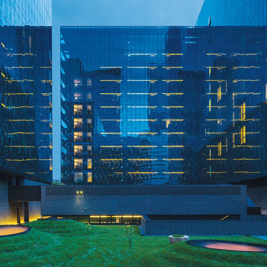 View of the exterior of Temple House Chengdu