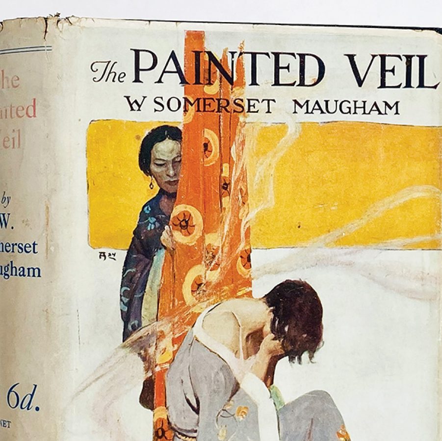 An old book from the collection of Firsts Hong Kong, an exhibition at the Hong Kong Maritime Museum.