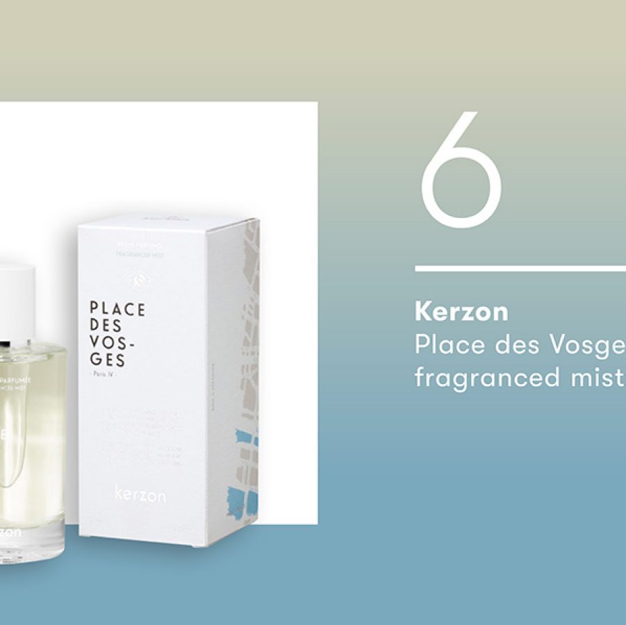 Product shot of Kerzon’s Place des Vosges fragranced mist. 