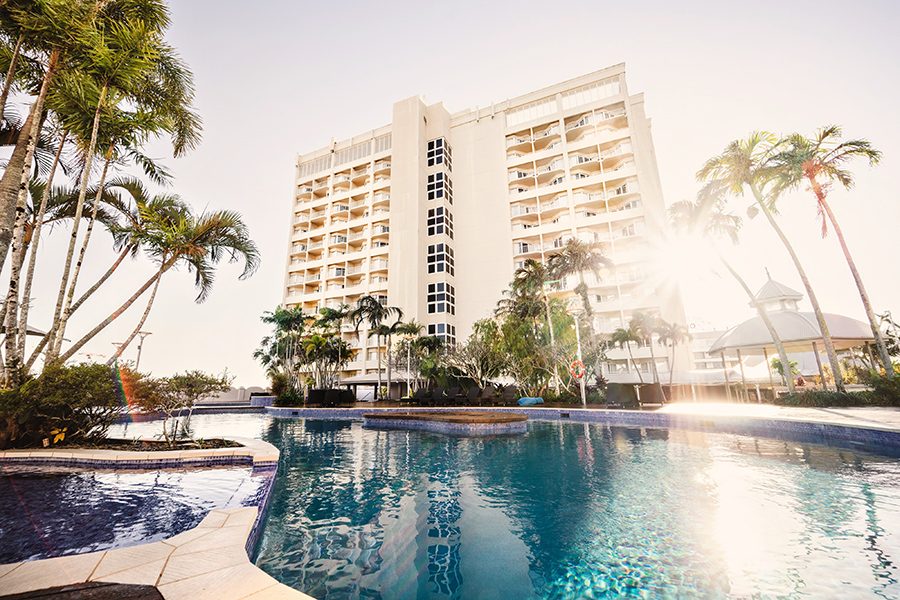 Exterior of Pullman Cairns International, a hotel in Cairns. 