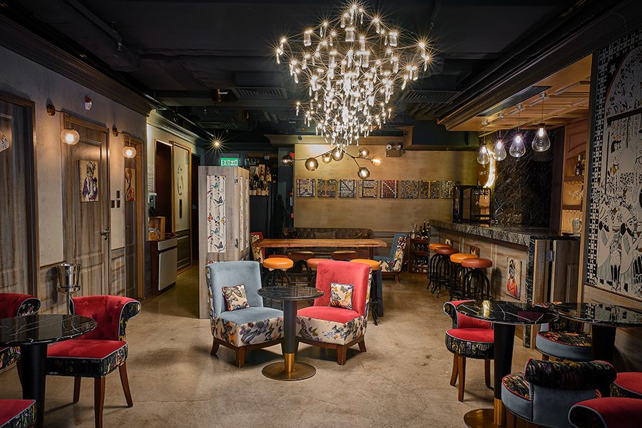 Interior shot of Think Wine.