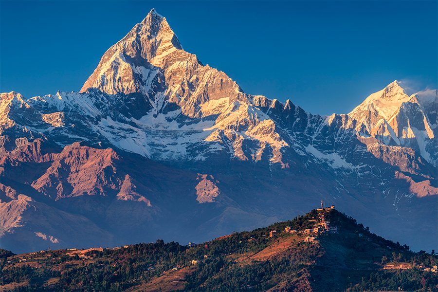 Annapurna in the daytime. 