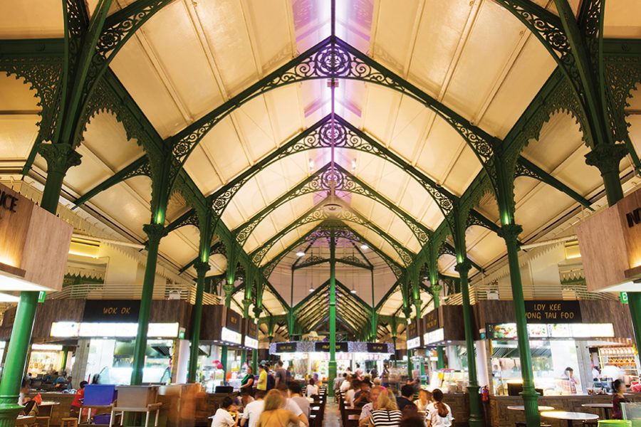 Hawker centre singapore interior