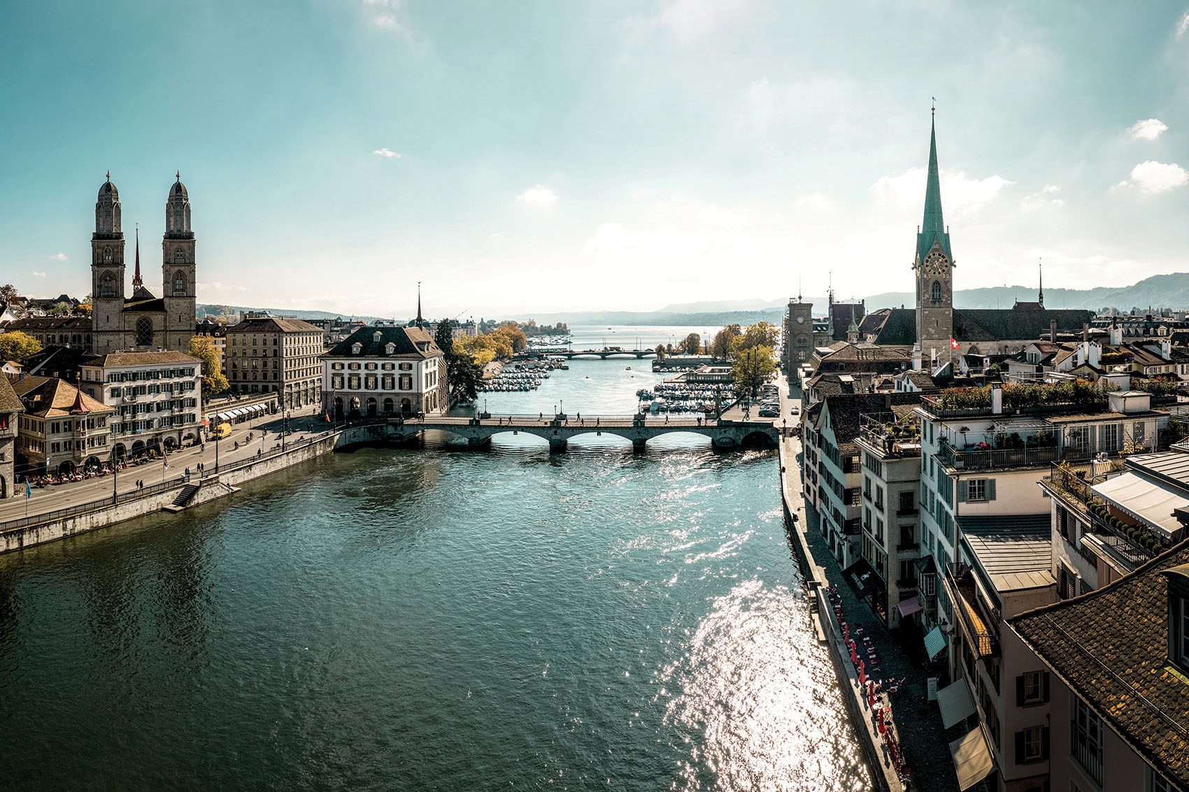 Zurich city view