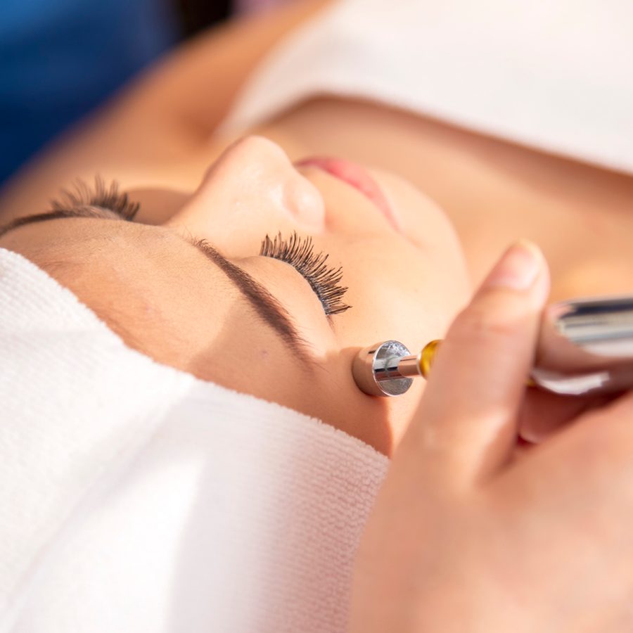 A woman receives a microneedling facial, available to try in Hong Kong’s Skin Central.    July: make it micro 