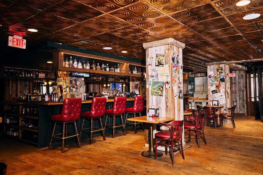 Interior of the Rodeo Bar at The Adolphus Hotel. 