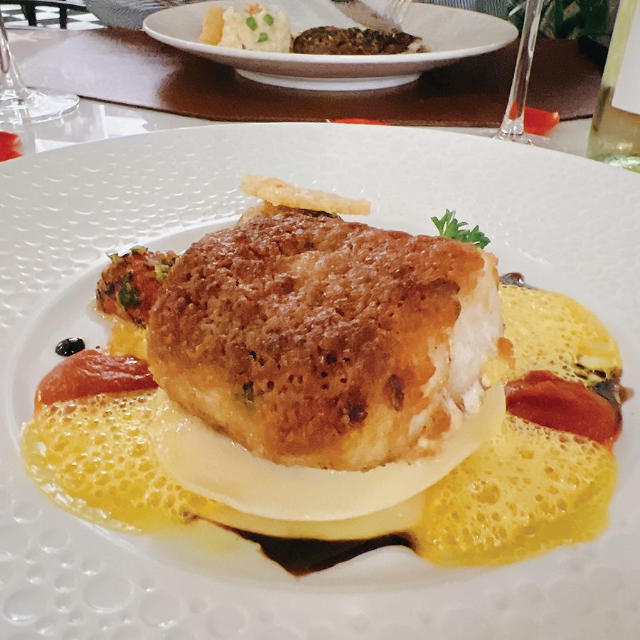 Main course at La Badiane, Hanoi. 