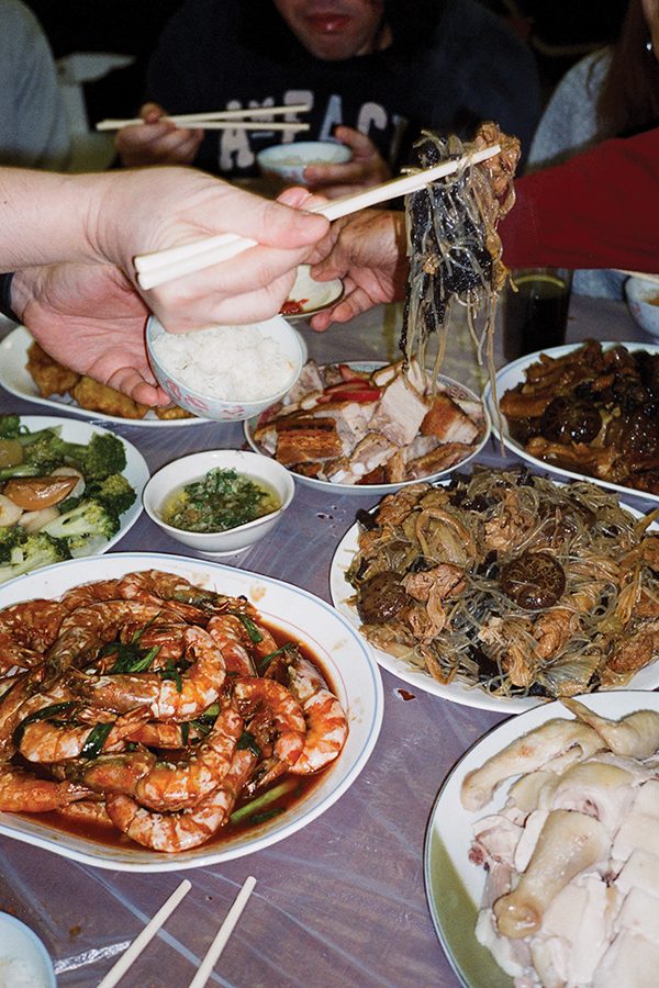 Close up shots of Chinese New Year dishes served at Sarah Köhler’s celebrations.