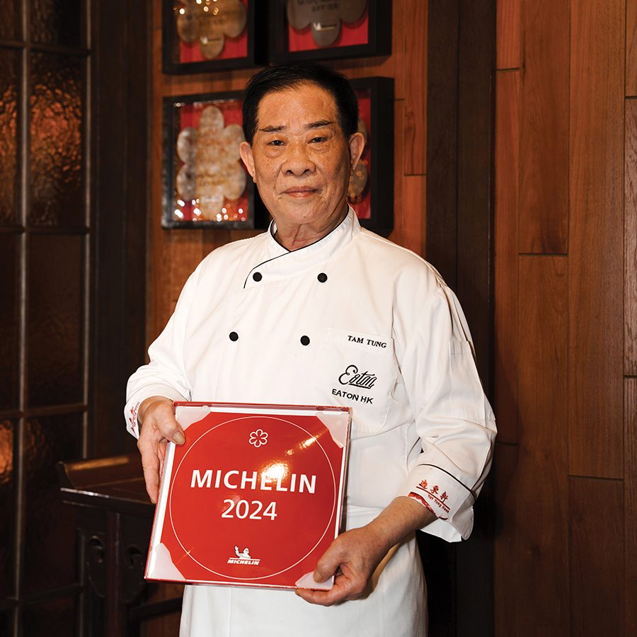 A portrait of Chef Tam Tung from Michelin-starred Yat Tung Heen Chinese restaurant in Hong Kong.
