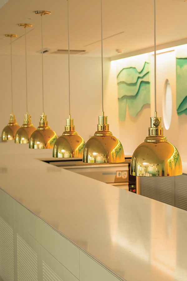 A view of the fine dining open kitchen at Avatara restaurant in mumbai