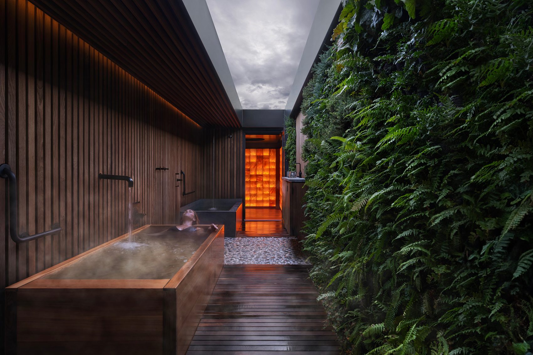 Circle Wellness on Granville Island, British Columbia, on a cloudy day.