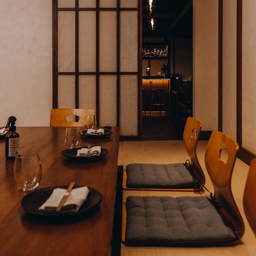 Tatami seating at Kinoya, Dubai.