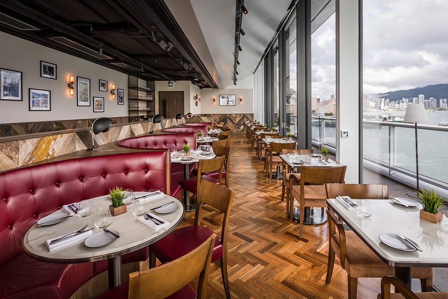 Interior of Harbourside Grill.