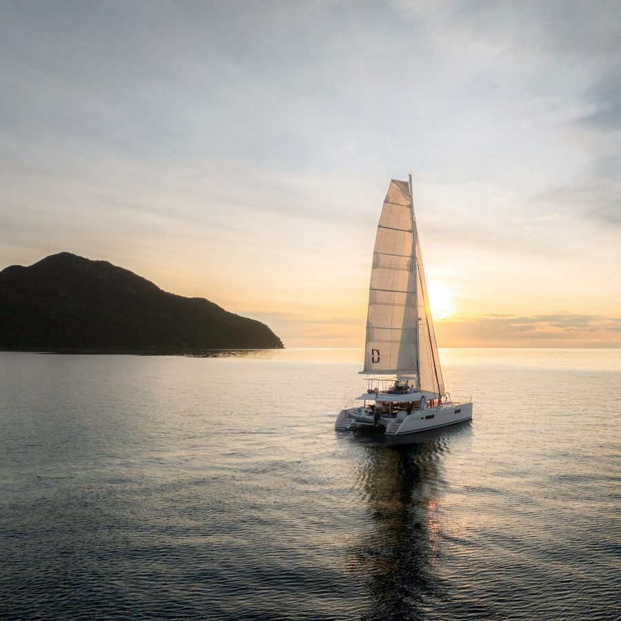 The Datai Langkawi’s catamaran sailing in the afternoon.