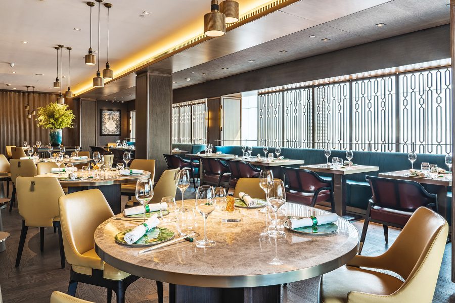 Light filled dining room at Ying Jee Club
