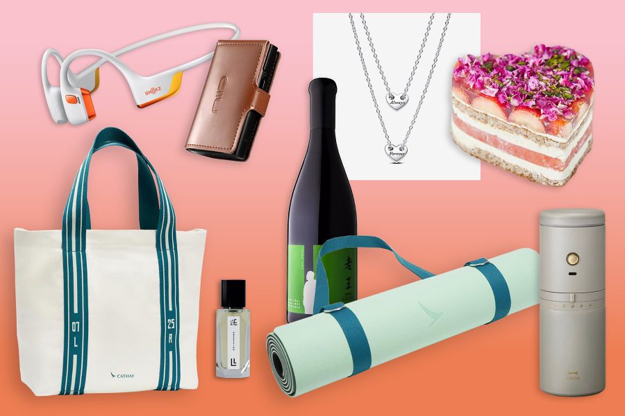 Collage of curated Cathay shop products including Valentine’s gifts and wellness items.