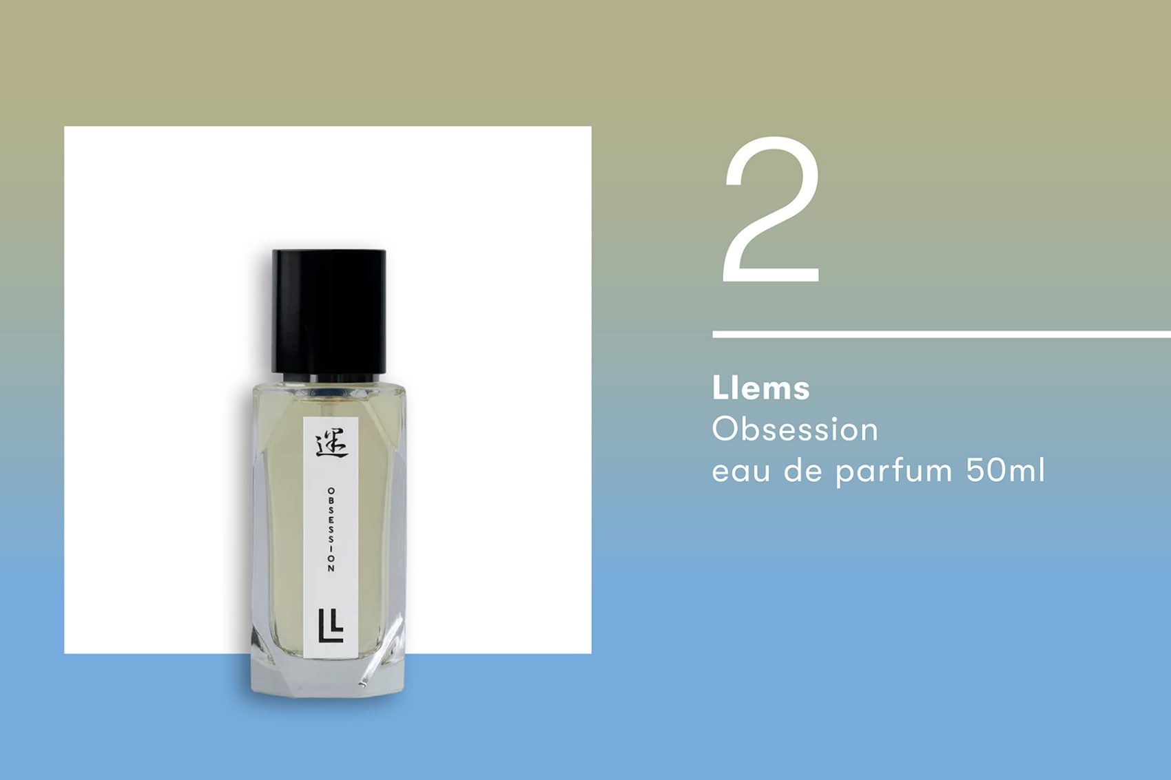 Shot of the Llems Obsession eau de parfume.