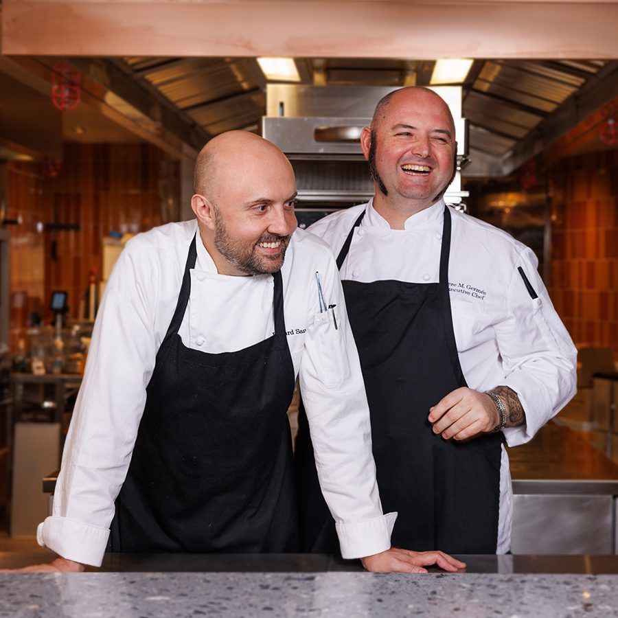 Edgard Sanuy Barahona, Head of the Spanish Division at Epicurean Group and Pere Moreno Germes, Executive Chef at Aire.