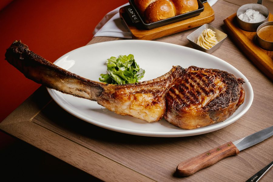 Tomahawk steak at Omaroo Grill.
