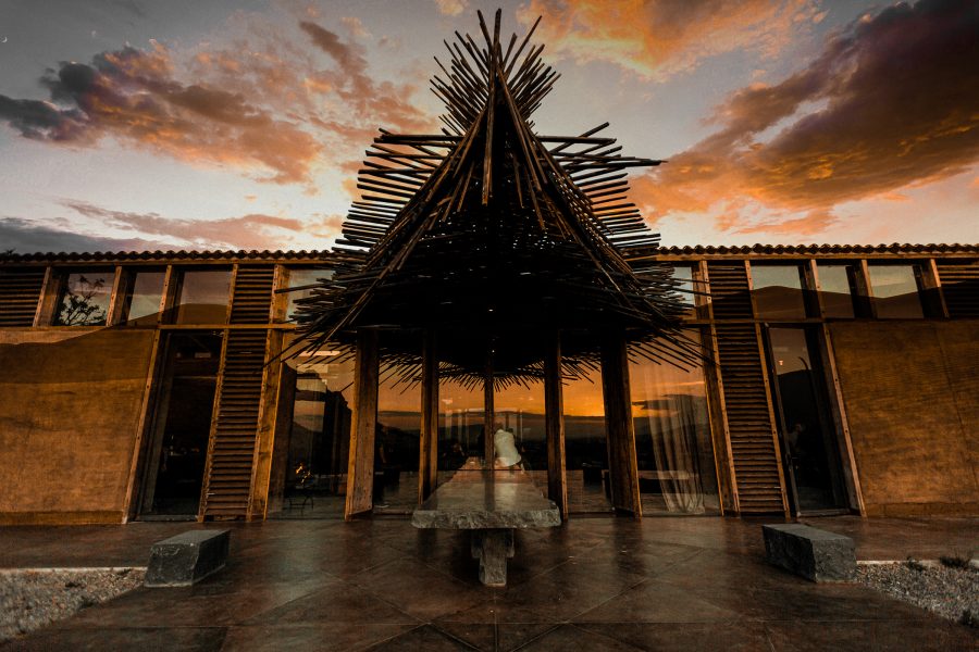 Exterior view of Casa Silencio in Oaxaca, Mexico.