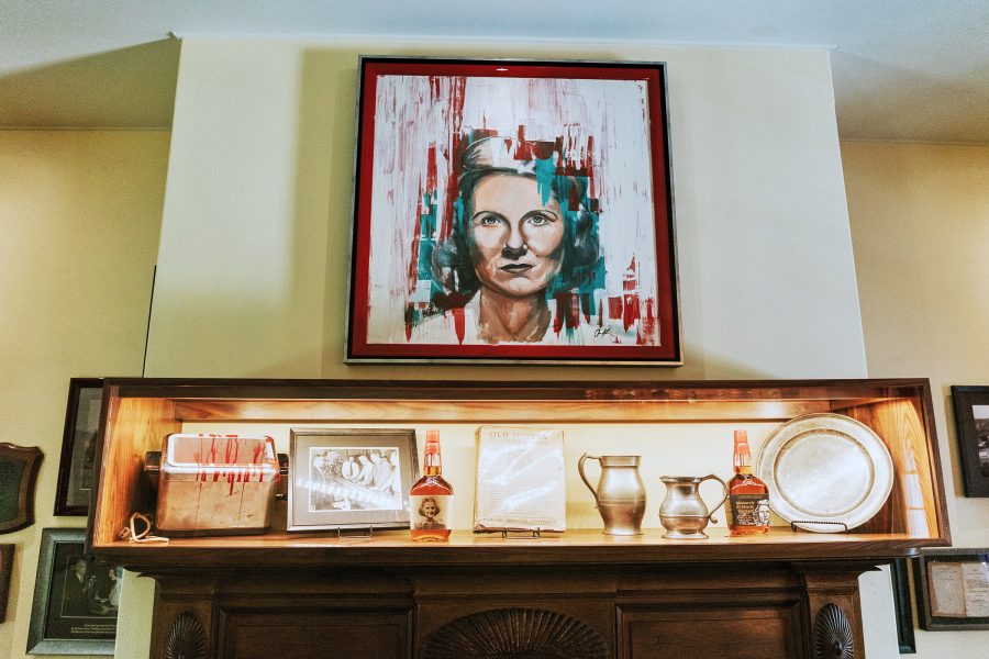 Close up on artefacts on display at The Samuels House in Kentucky.