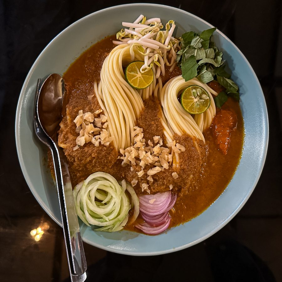 A bowl of laksa Johor.