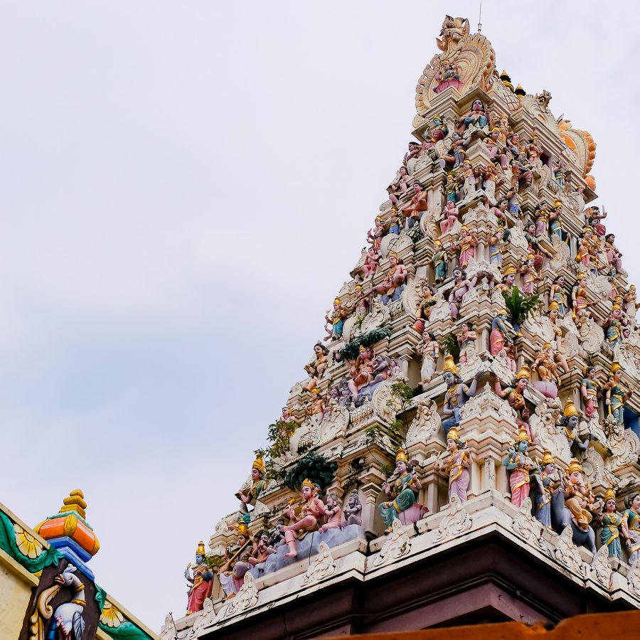 The Arulmigu Rajamariamman Devasthanam temple in Johor Bahru.