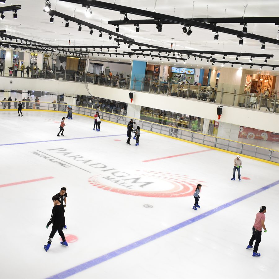 The Blue Ice Skating Rink at Paradigm Mall Johor Bahru. 