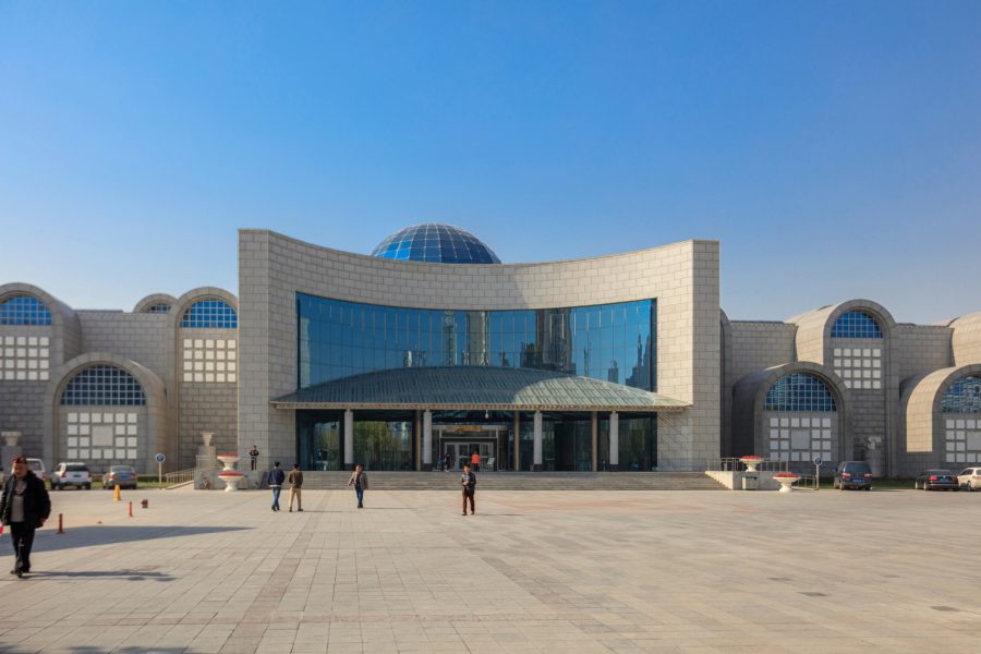Façade of the Xinjiang Museum. 
