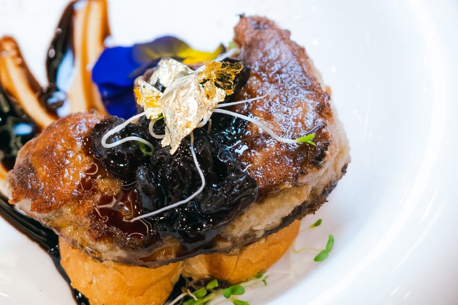 Foie gras with balsamic vinegar from ABC Kitchen at Queen Street Cooked Food Market.
