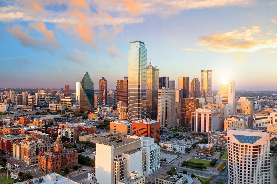 Skyline view of Dallas