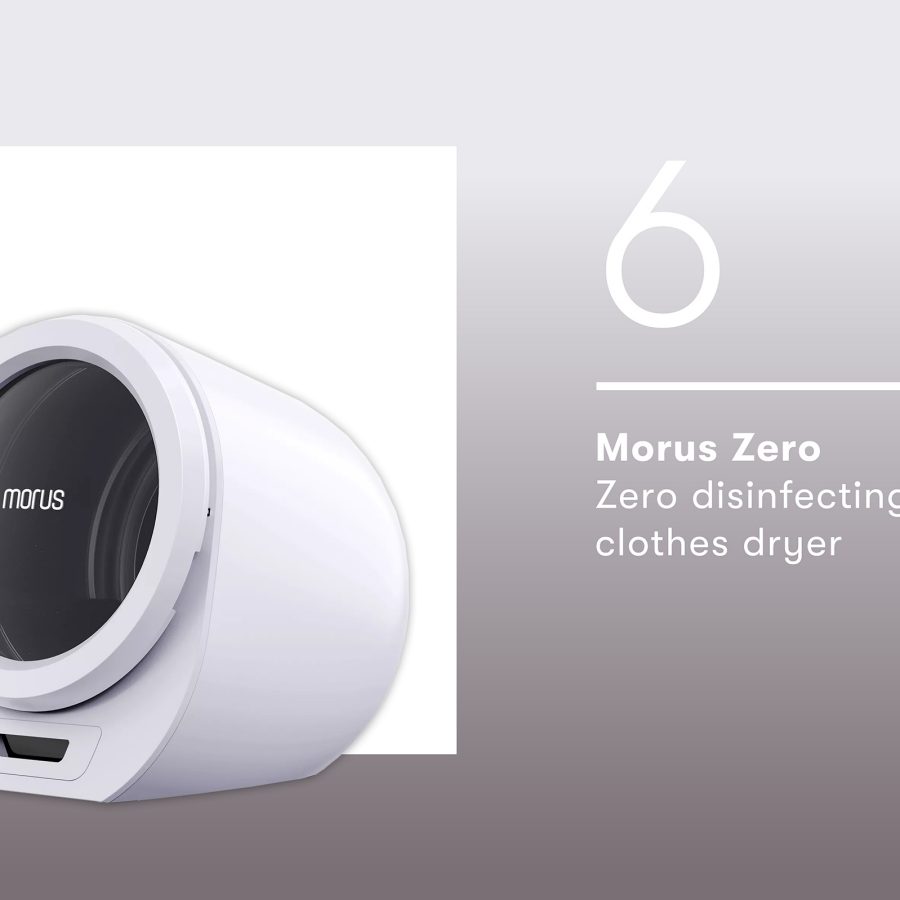 Product shot of the Morus Zero Zero disinfecting clothes dryer. 