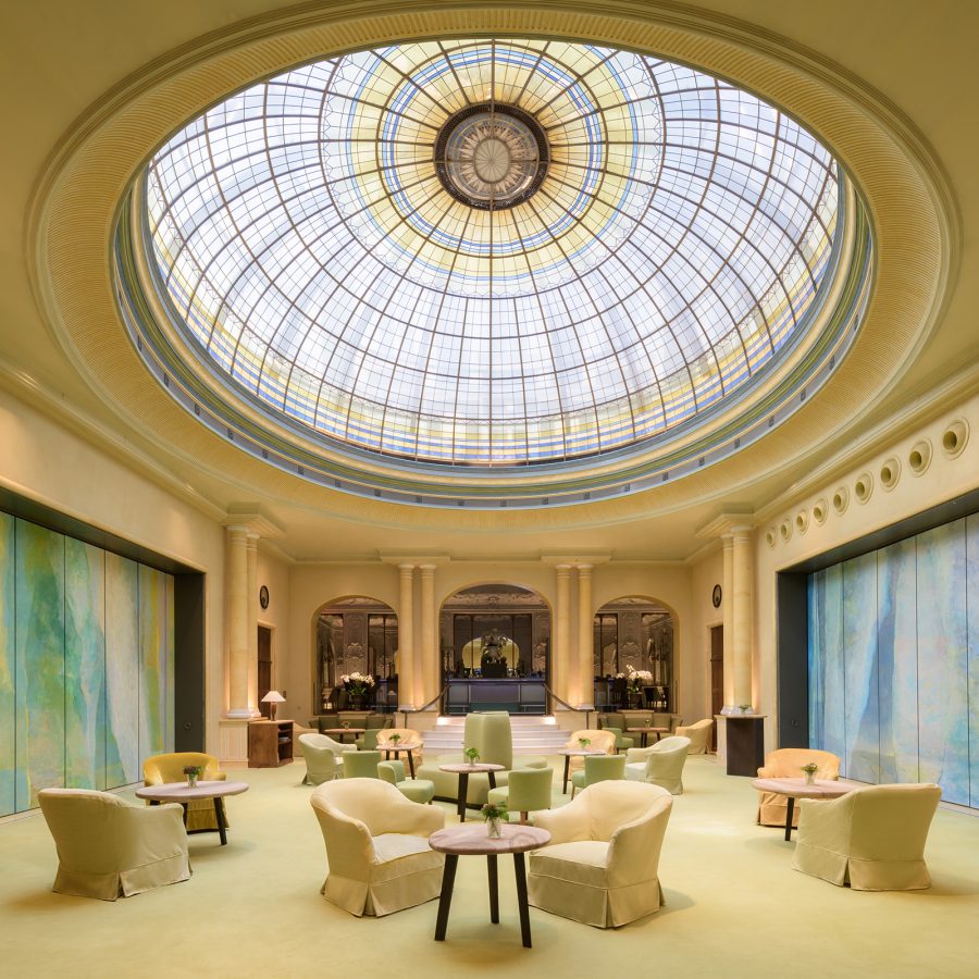 Interiors at the Hotel Bayerischer Hof.