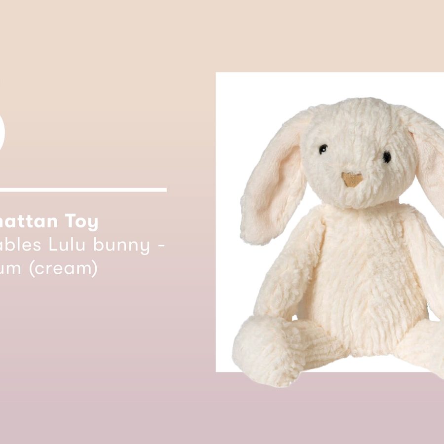 Product shot of the Manhattan Toy Adorables Lulu bunny.
