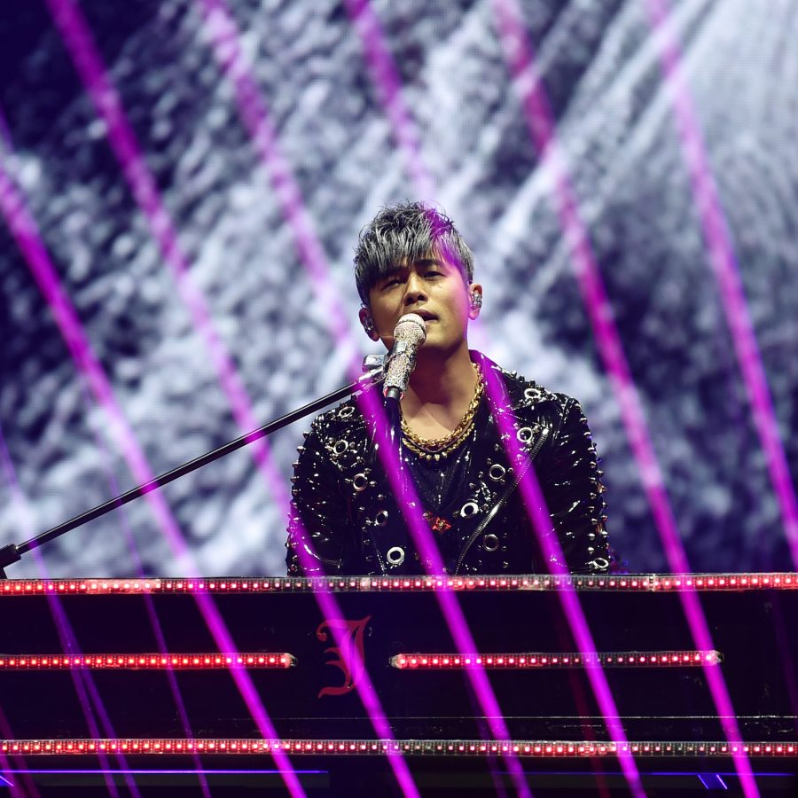 Jay Chou sings onstage. The singer will be coming to Hong Kong in summer 2025. 